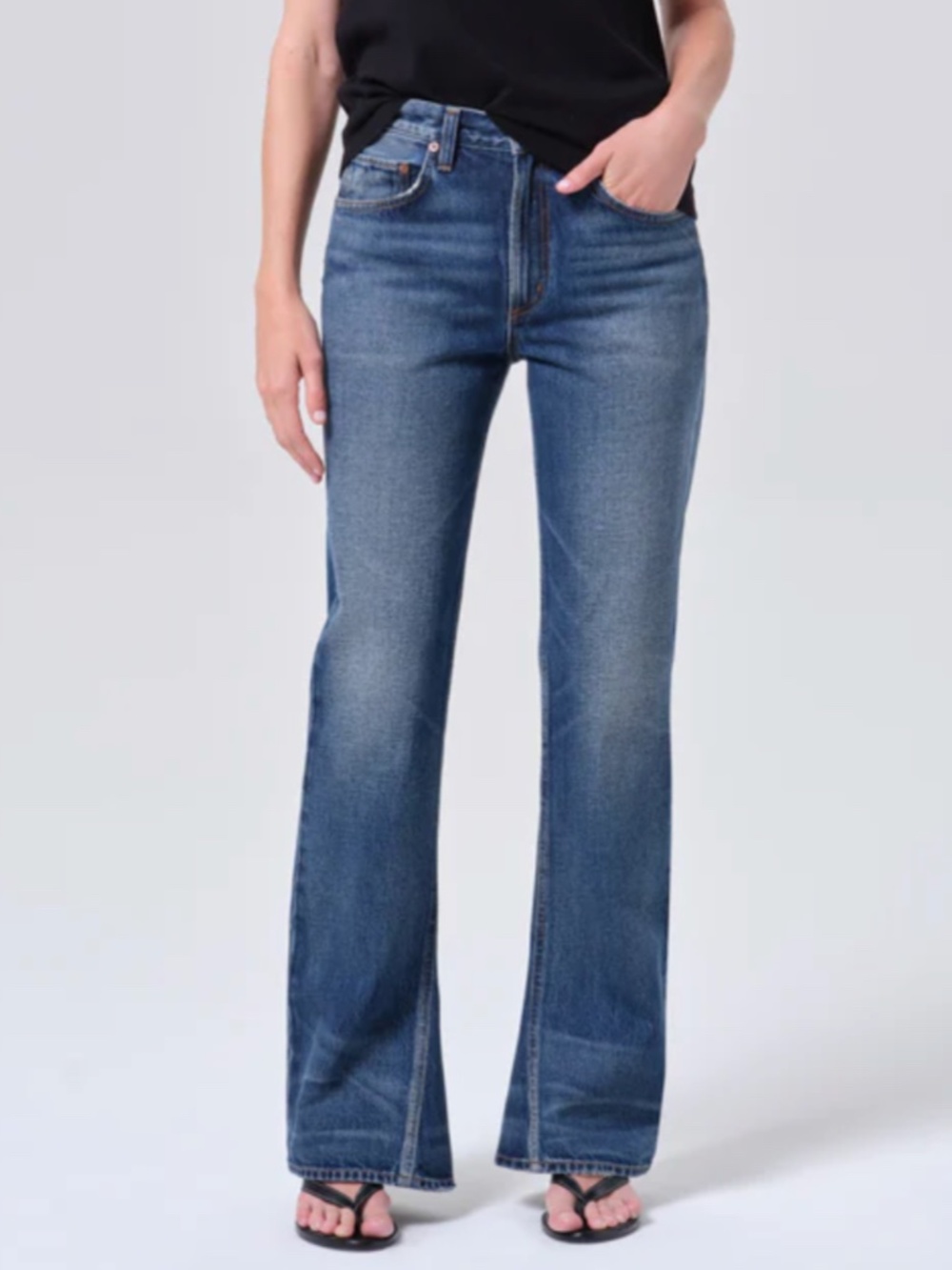 Agolde Kick Bootcut Jeans Stencil